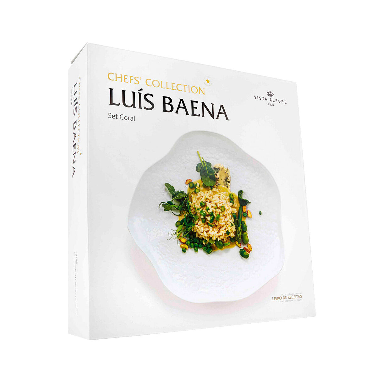 Vista Alegre Chefs' Collection Coral Set on a white background