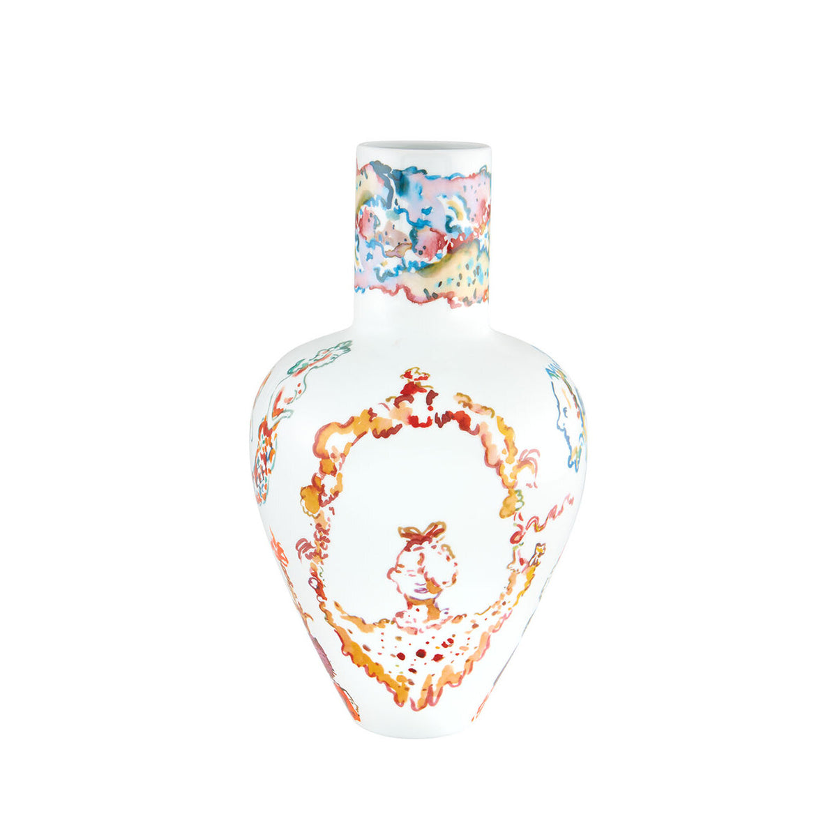 Vista Alegre Chinoiseries Set of 2 Vases, view 3