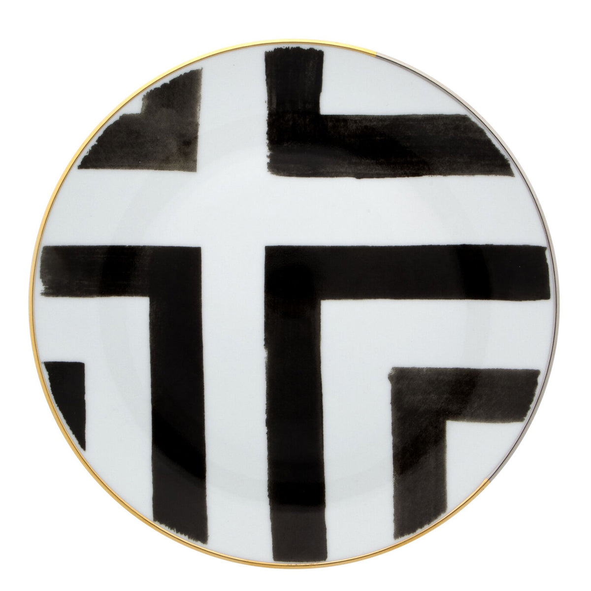 Vista Alegre Christian Lacroix Sol y Sombra Bread & Butter Plate on a white background