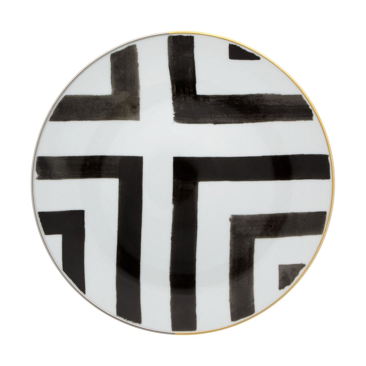 Vista Alegre Christian Lacroix Sol y Sombra Dessert Plate on a white background