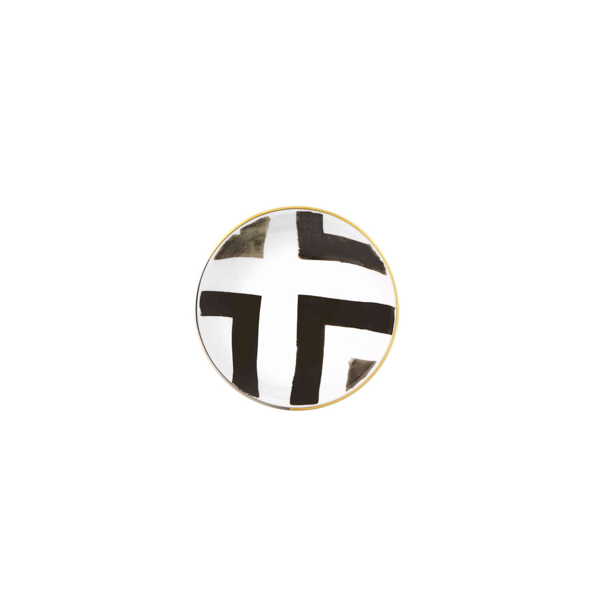 Vista Alegre Christian Lacroix Sol y Sombra Medium Shallow Bowl on a white background