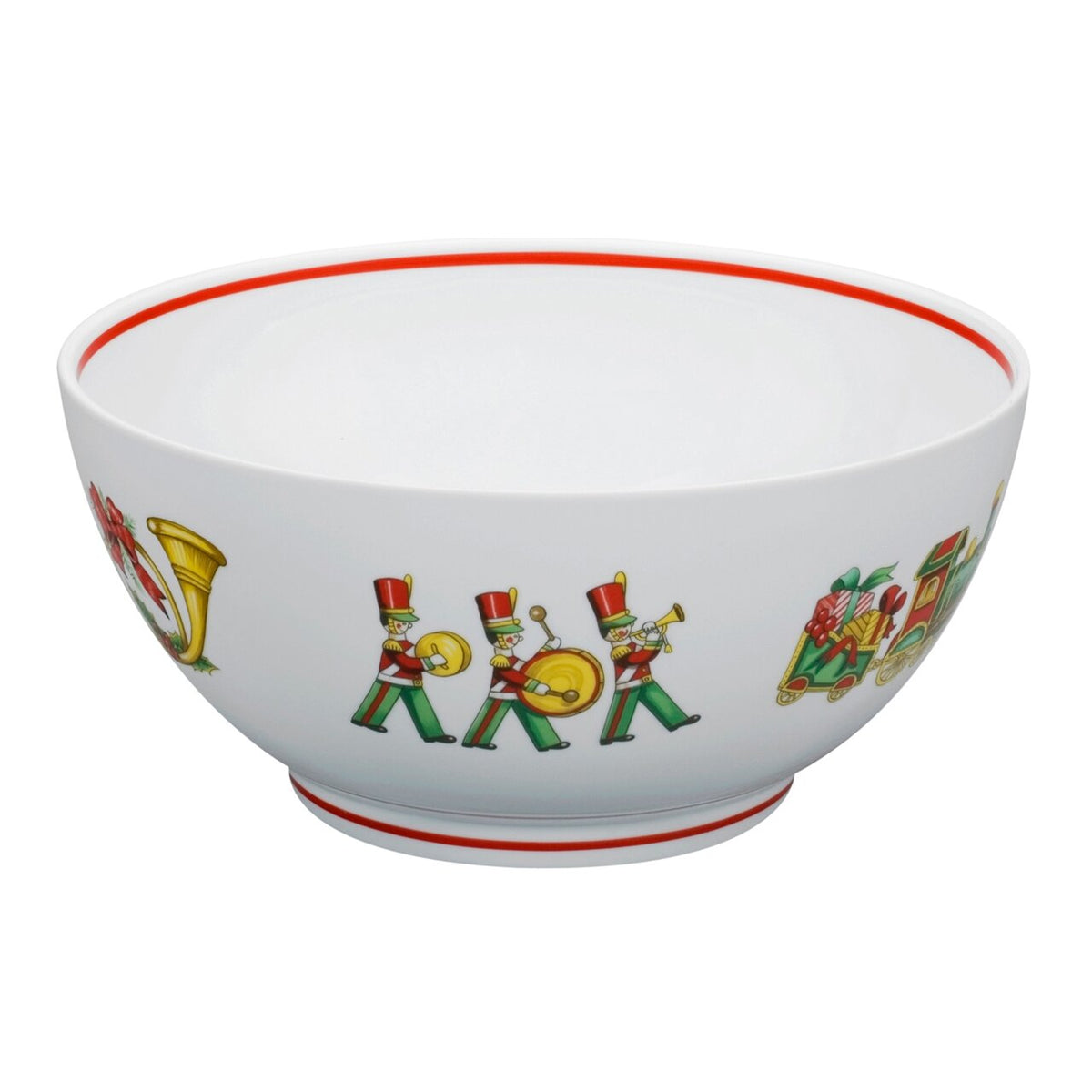 Vista Alegre Christmas Magic Large Round Bowl on a white background