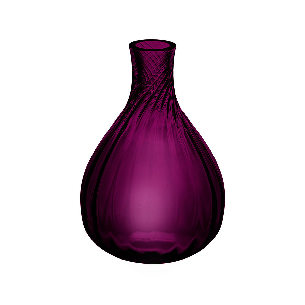 Vista Alegre Color Drop Small Bud Vase Amethyst on a white background