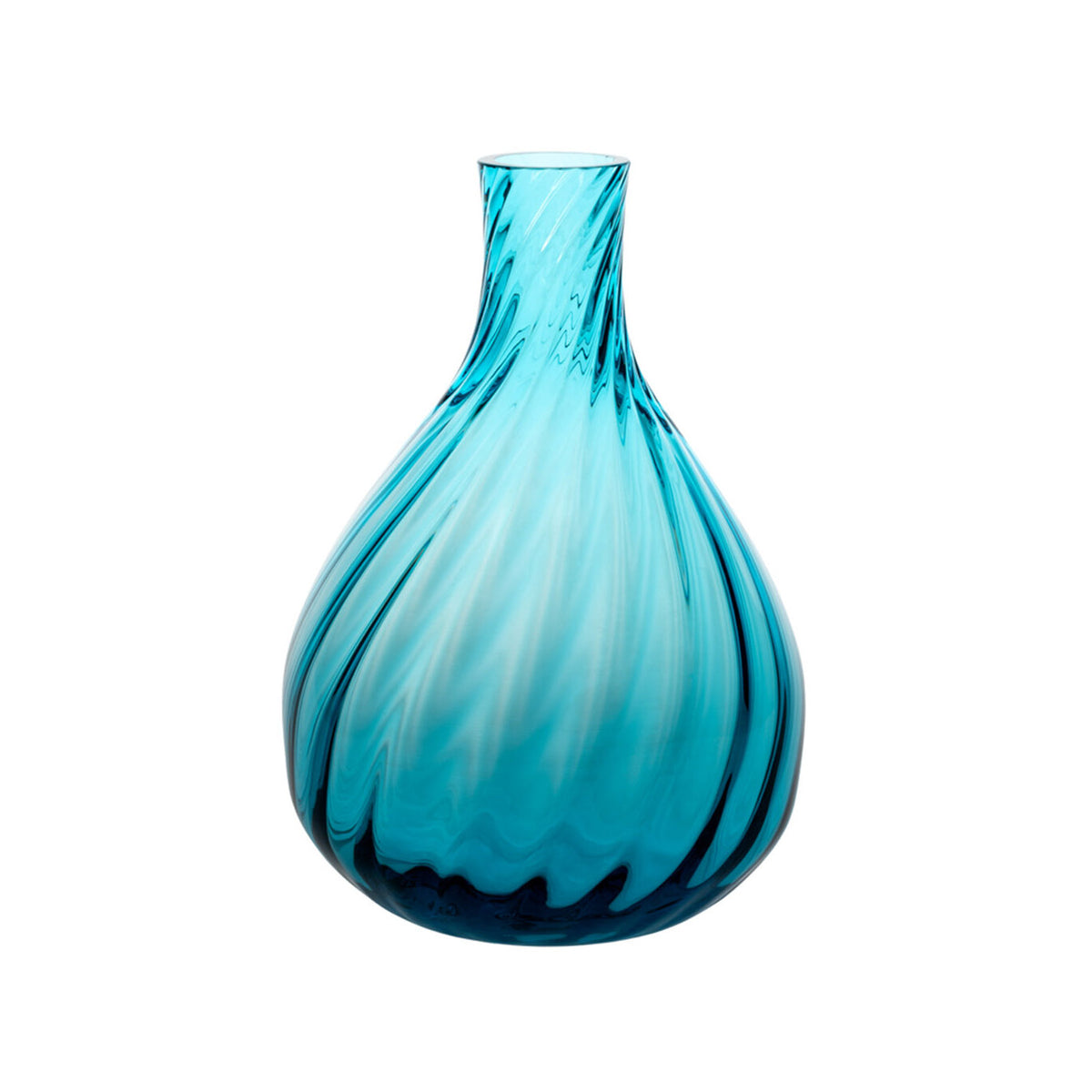 Vista Alegre Color Drop Small Bud Vase Blue on a white background