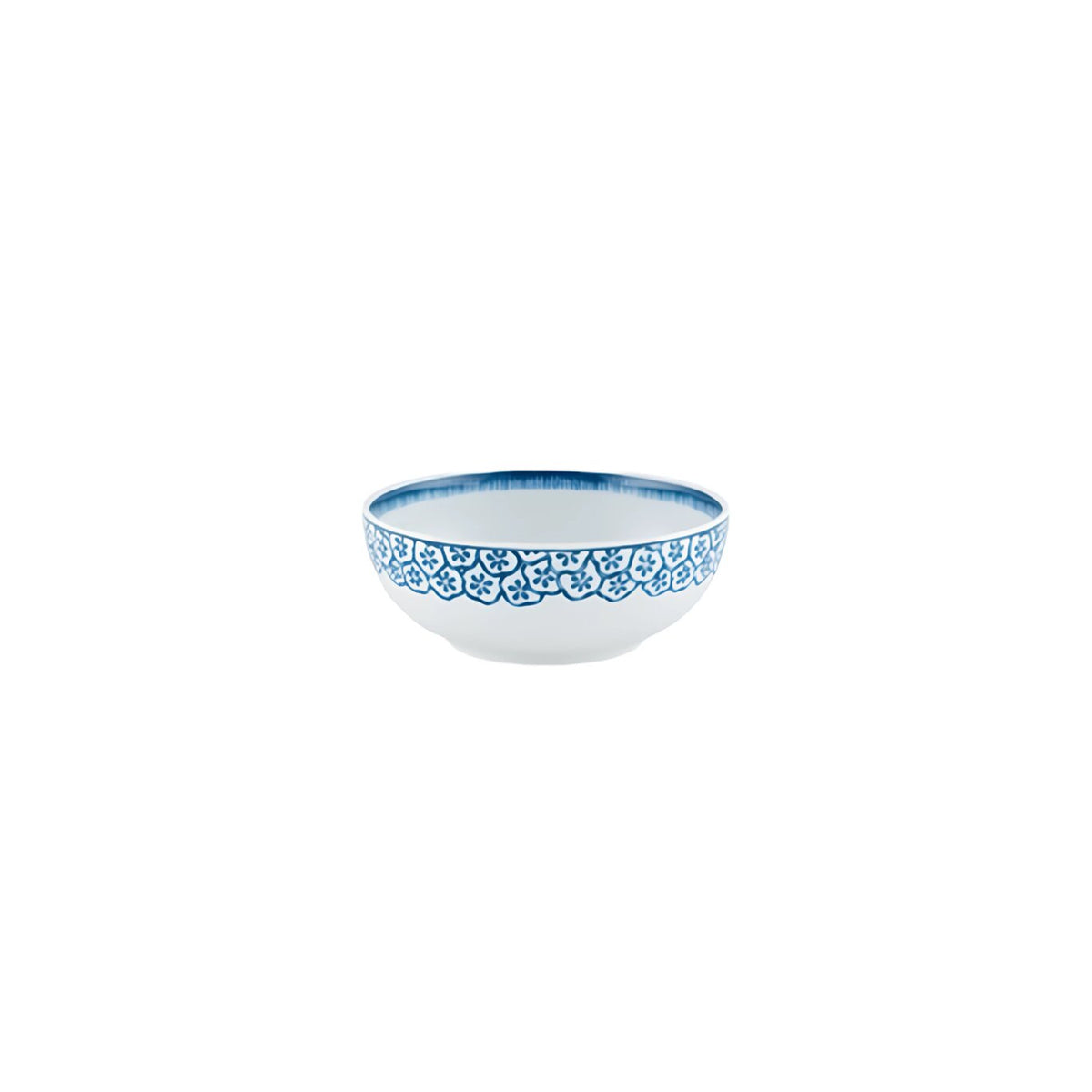 Vista Alegre Coralina Blue Cereal Bowl on a white background