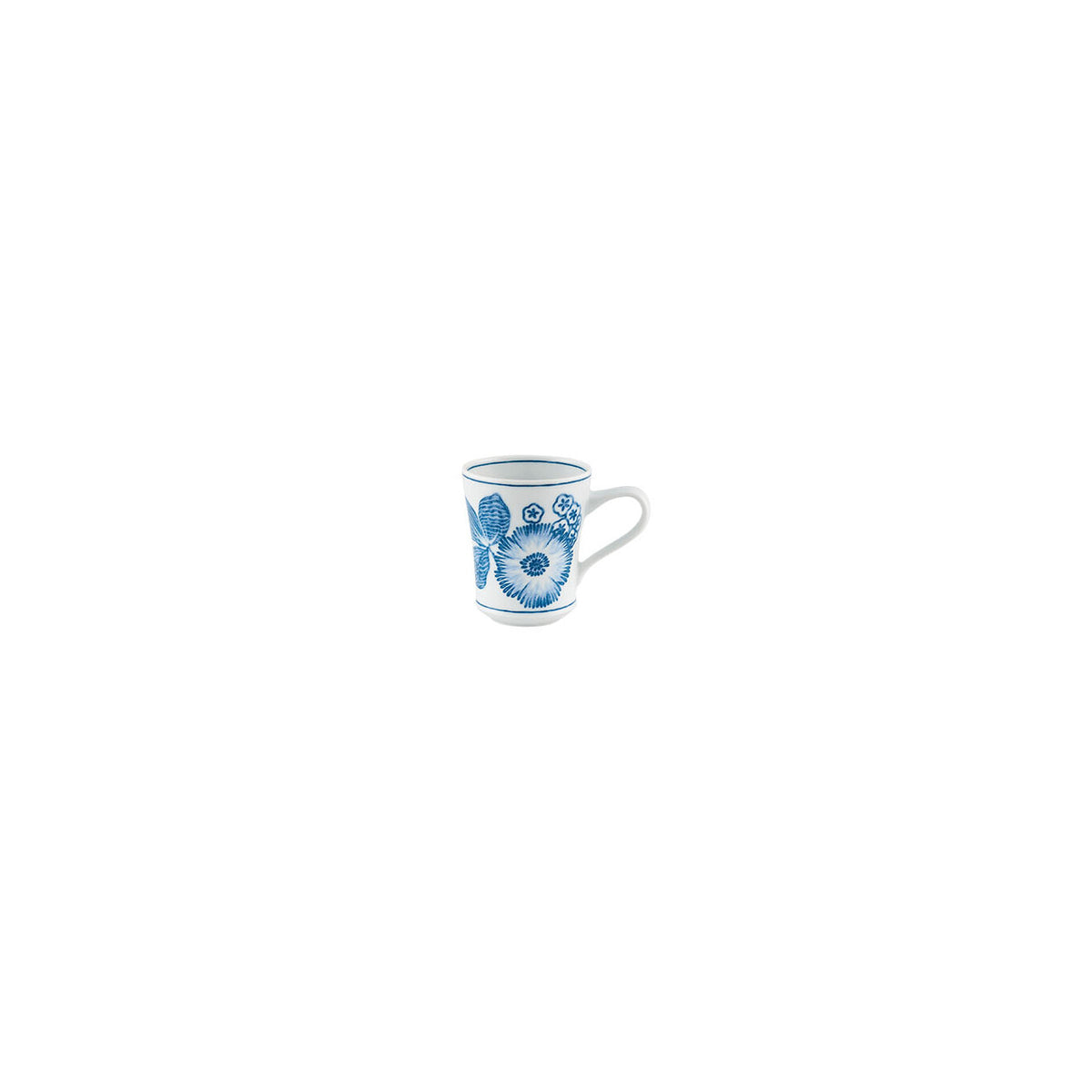 Vista Alegre Coralina Blue Coffee Cup with Saucer, view 2