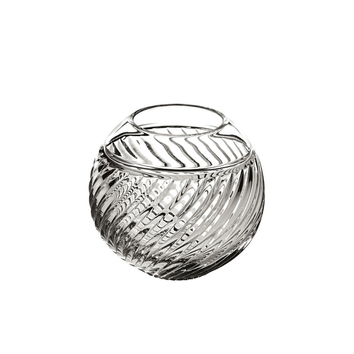 Vista Alegre Crystal Garden Bud Vase Rose on a white background