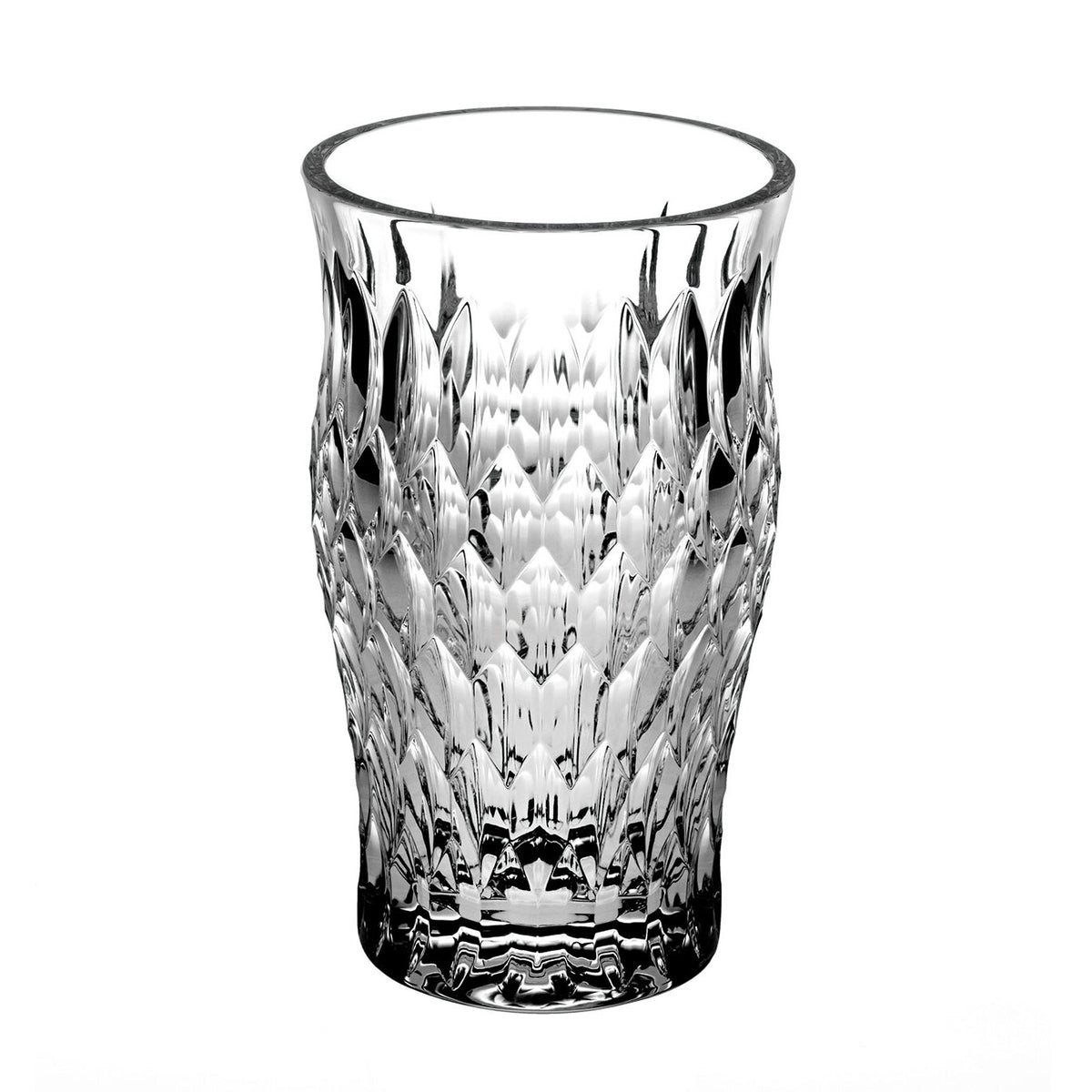 Vista Alegre Crystal Garden Vase Dahlia on a white background