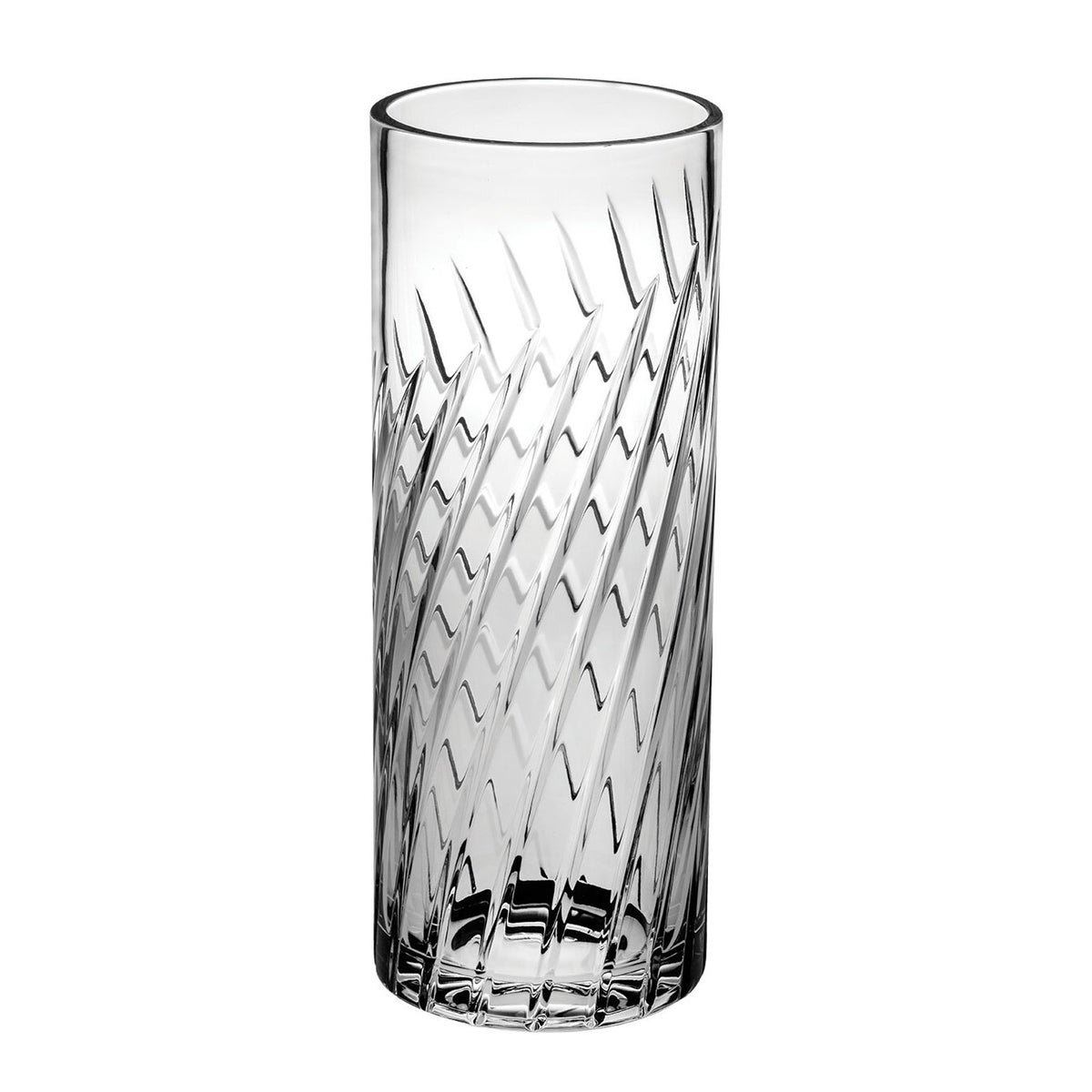Vista Alegre Crystal Garden Vase Lotus on a white background
