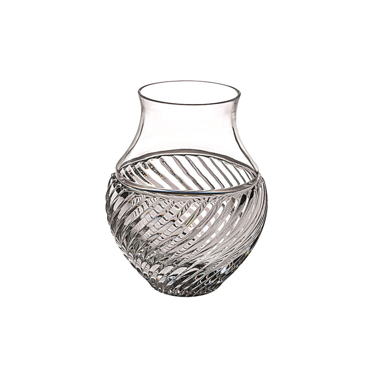 Vista Alegre Crystal Garden Vase Rose on a white background