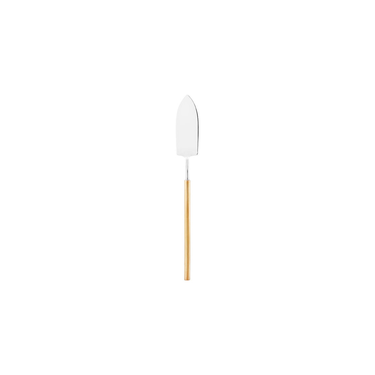 Vista Alegre Domo Handle Matte Gold Butter Knife on a white background