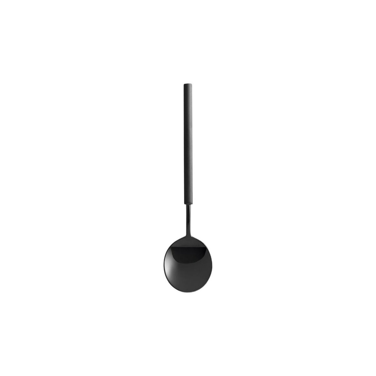 Vista Alegre Domo Matte Black Dessert Spoon on a white background