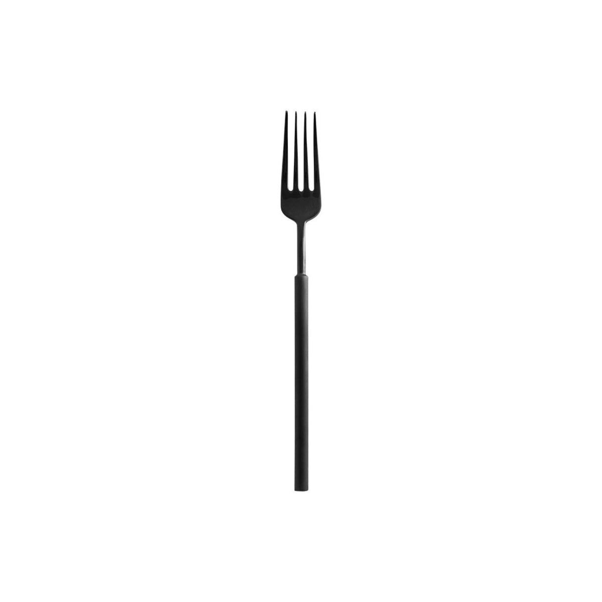 Vista Alegre Domo Matte Black Table Fork on a white background