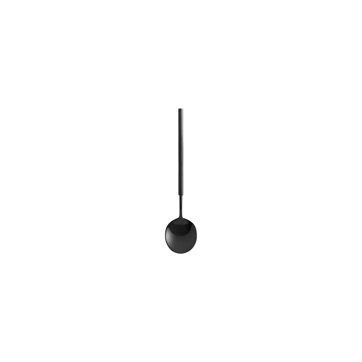 Vista Alegre Domo Matte Black Tea Spoon on a white background