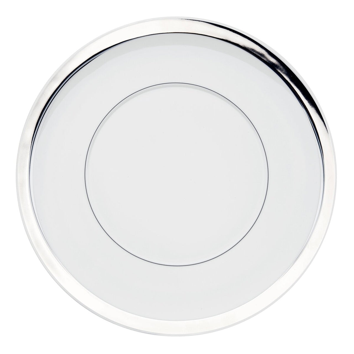 Vista Alegre Domo Platinum Charger Plate on a white background