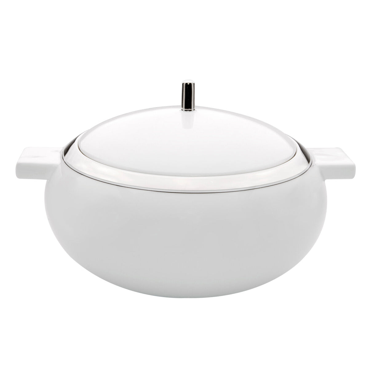 Vista Alegre Domo Platinum Tureen on a white background