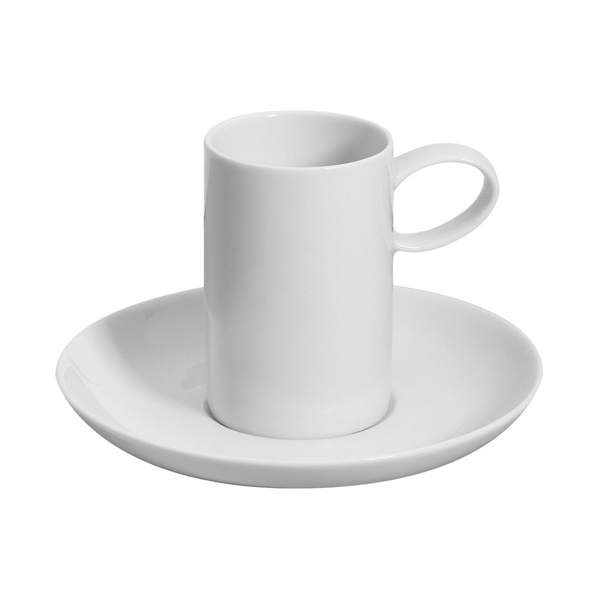 Vista Alegre Domo White Coffee Cup & Saucer, view 2