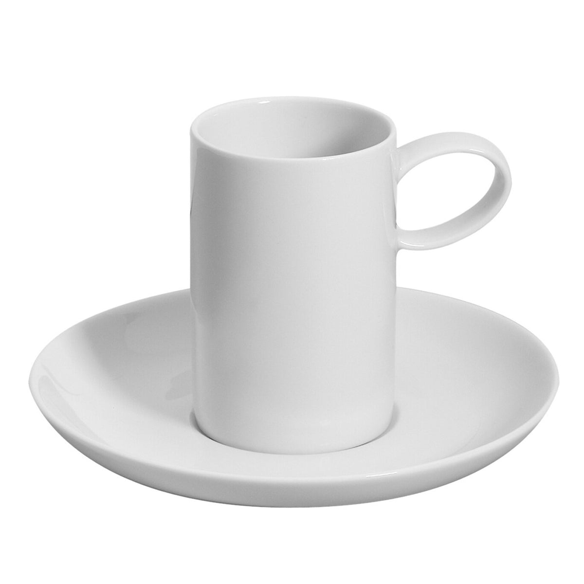 Vista Alegre Domo White Coffee Cup & Saucer on a white background