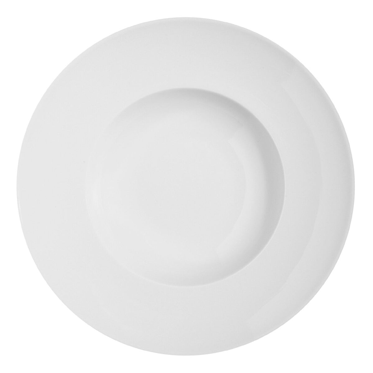 Vista Alegre Domo White Pasta Plate on a white background