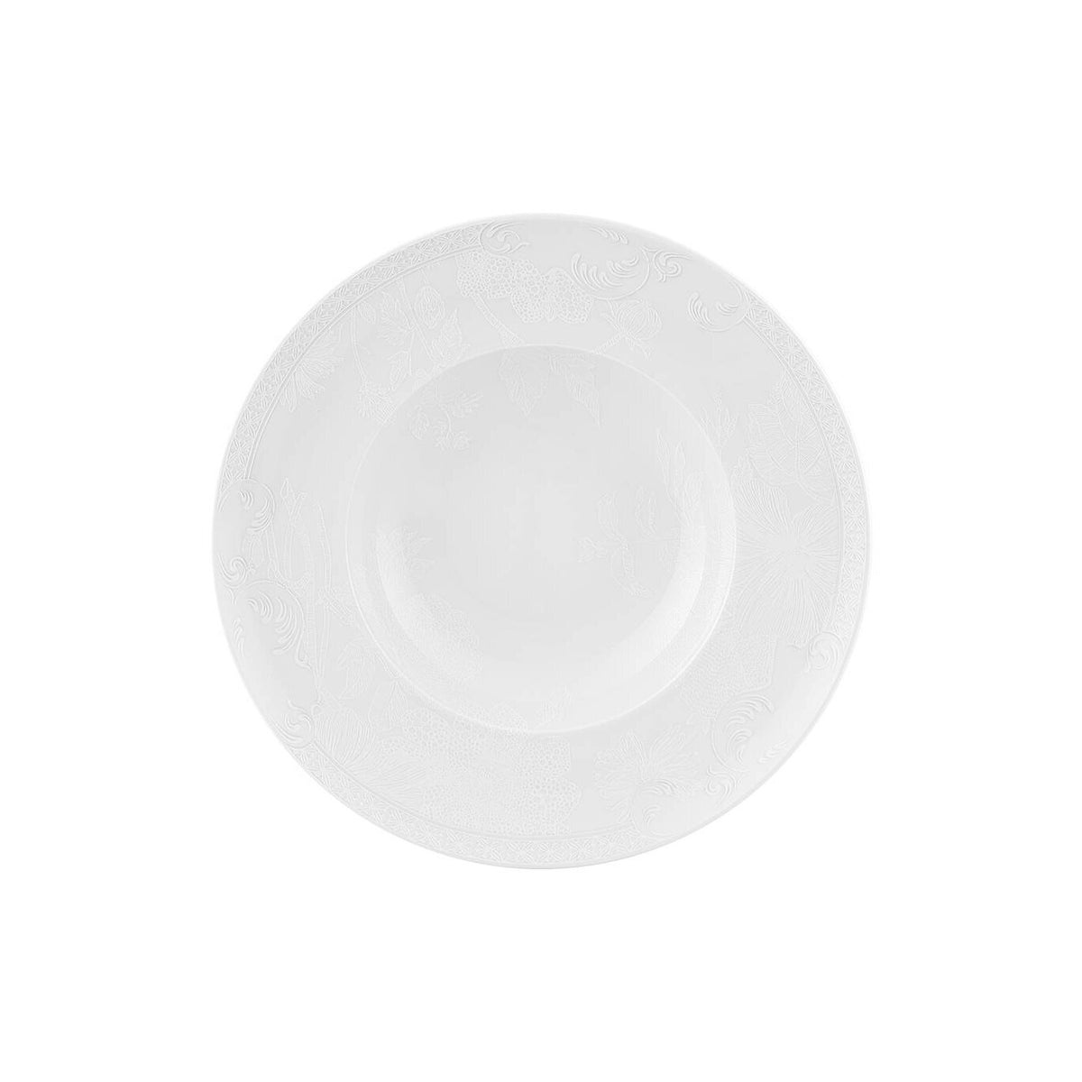 Vista Alegre Duality Soup Plate on a white background