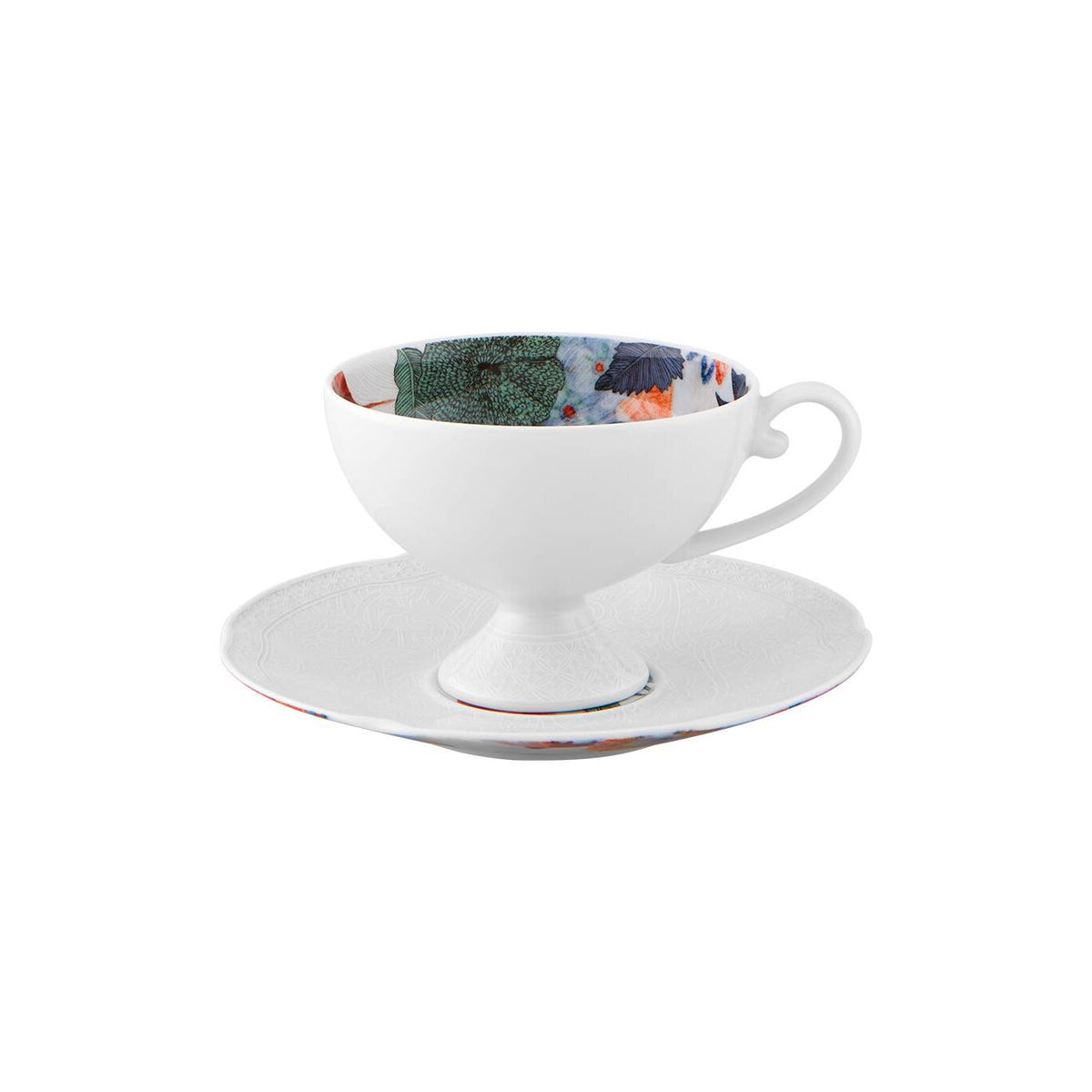 Vista Alegre Duality Tea Cup & Saucer on a white background