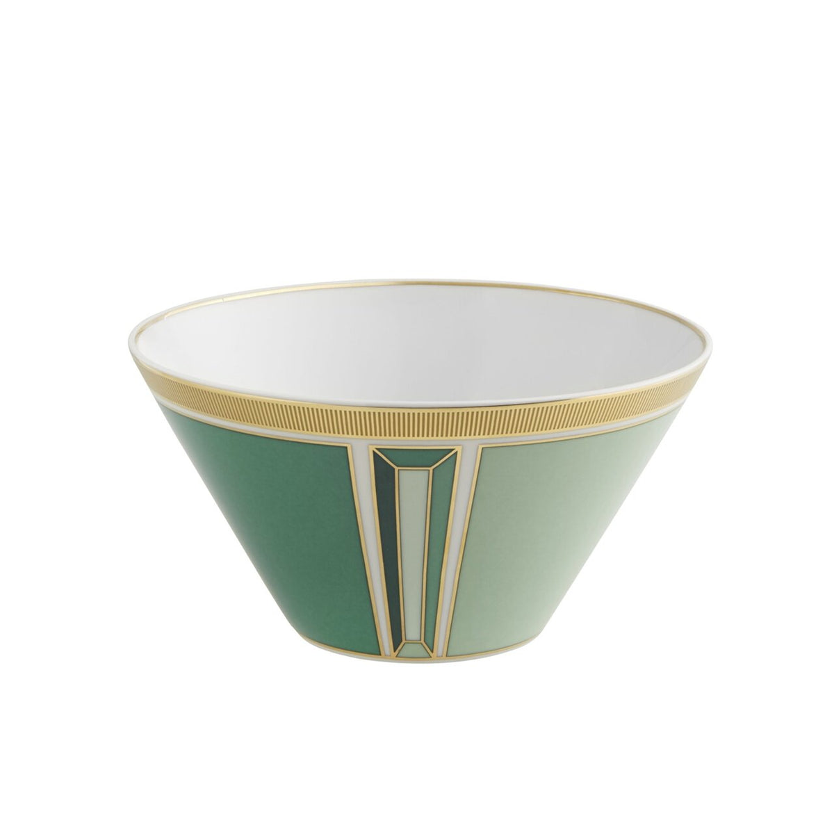 Vista Alegre Emerald Cereal Bowl on a white background
