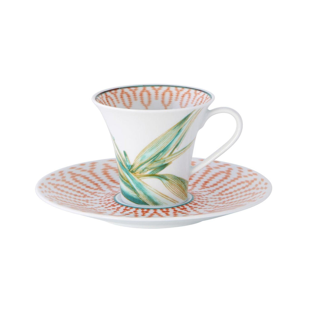 Vista Alegre Fiji Coffee Cup and Saucer on a white background