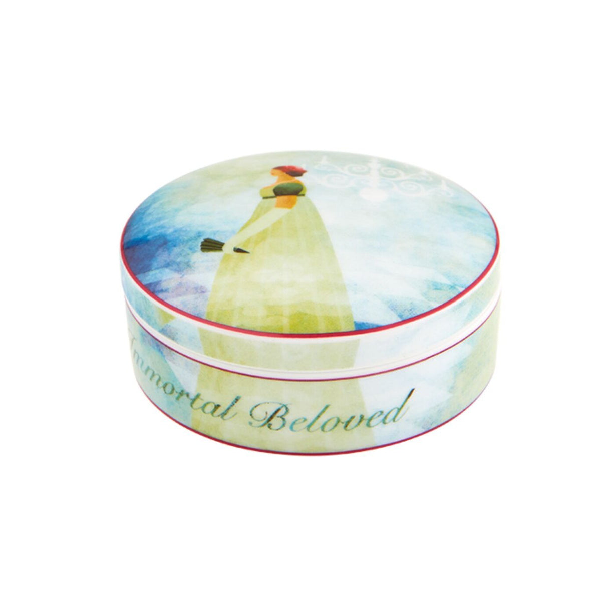 Vista Alegre Für Beethoven Large Round Box on a white background