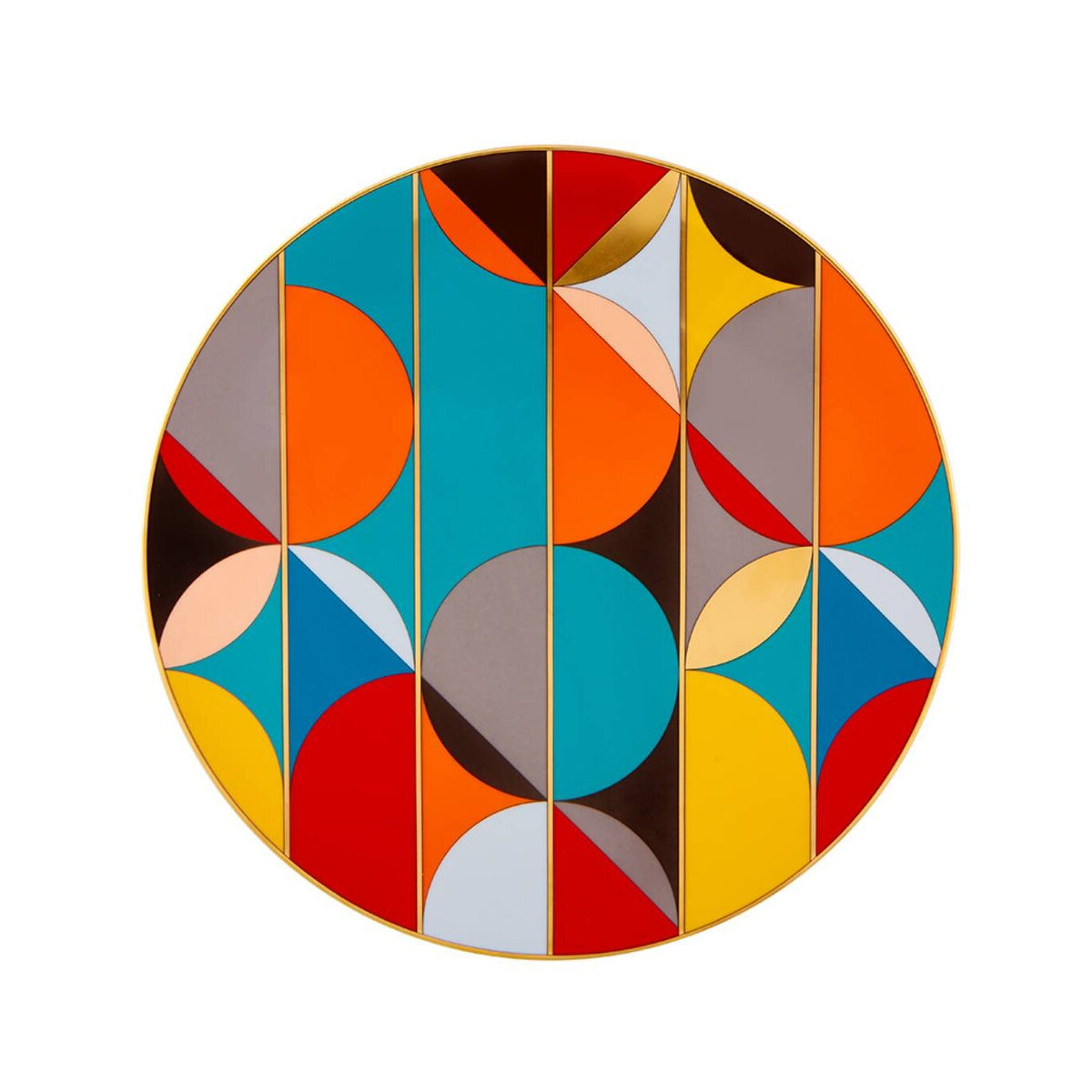 Vista Alegre Futurismo Charger Plate on a white background