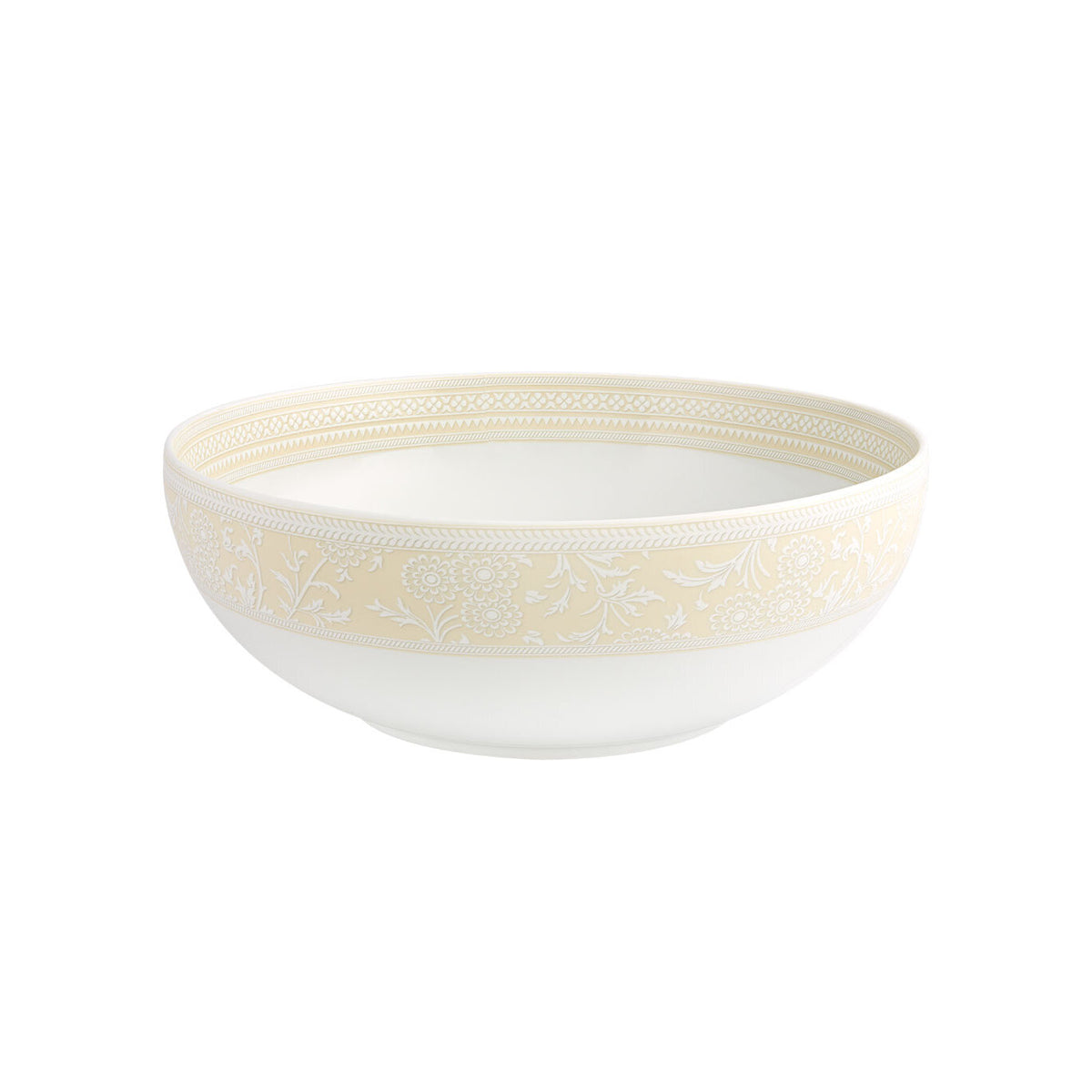 Vista Alegre Ivory Large Salad Bowl on a white background