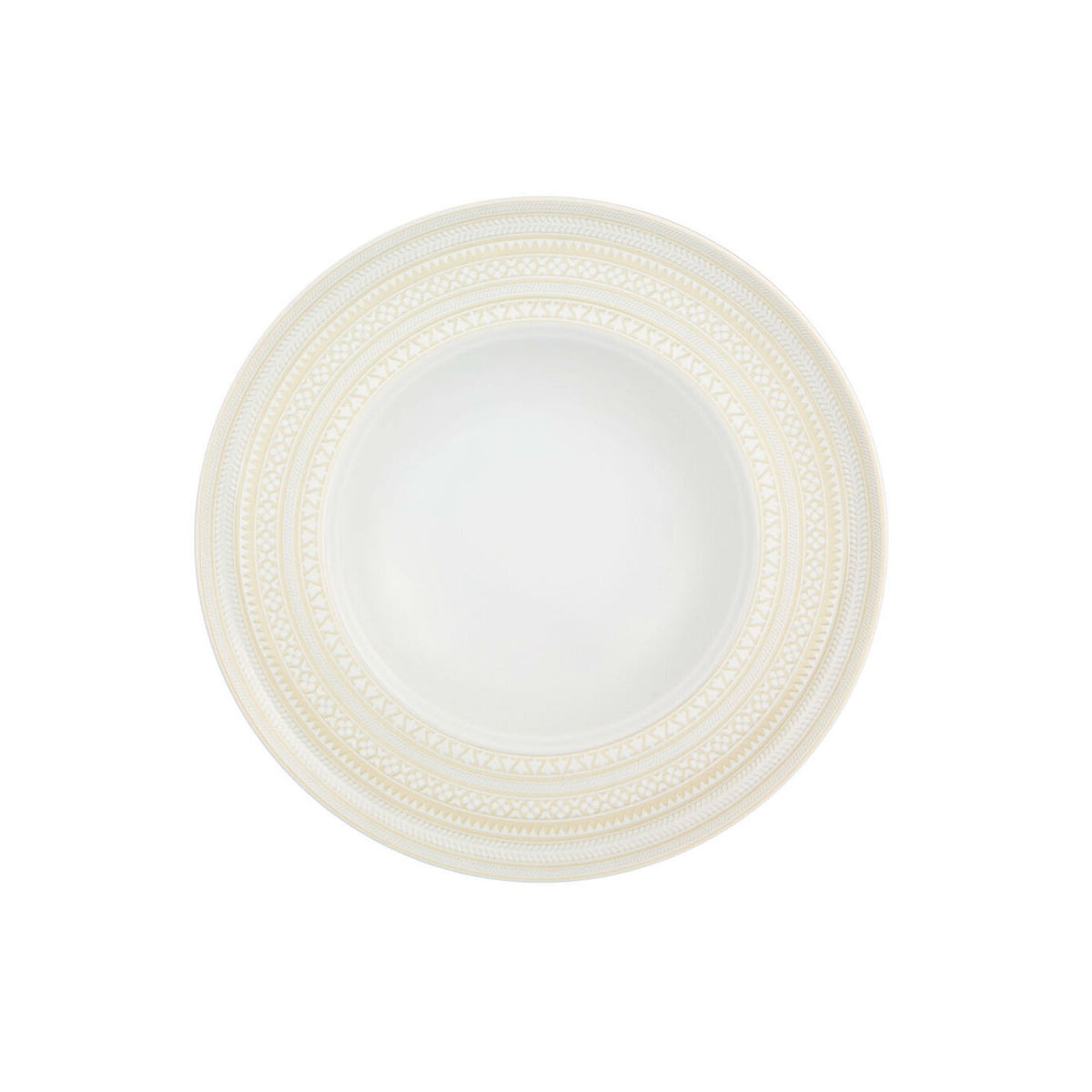 Vista Alegre Ivory Soup Plate on a white background