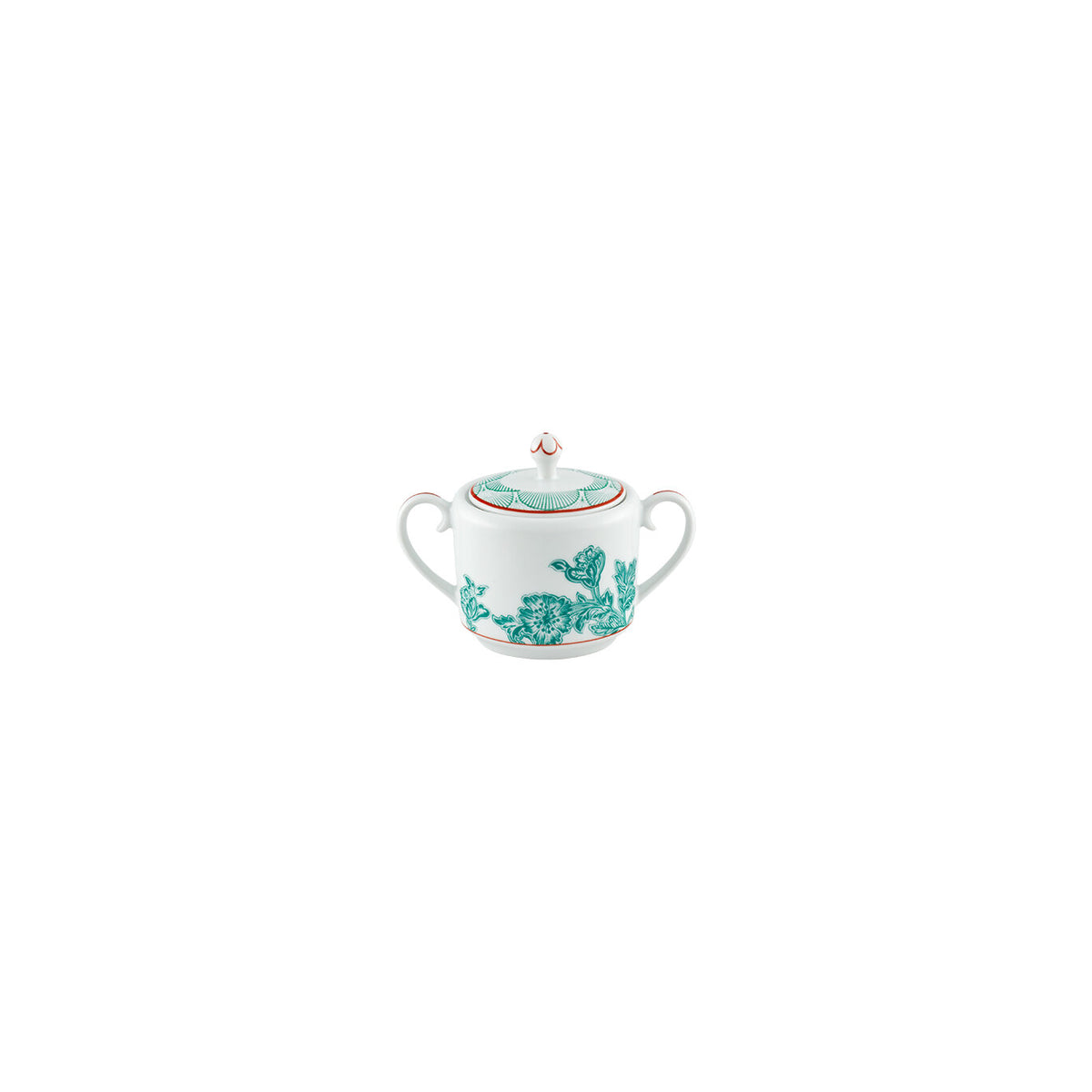 Vista Alegre Lotus Box / Sugar Box on a white background