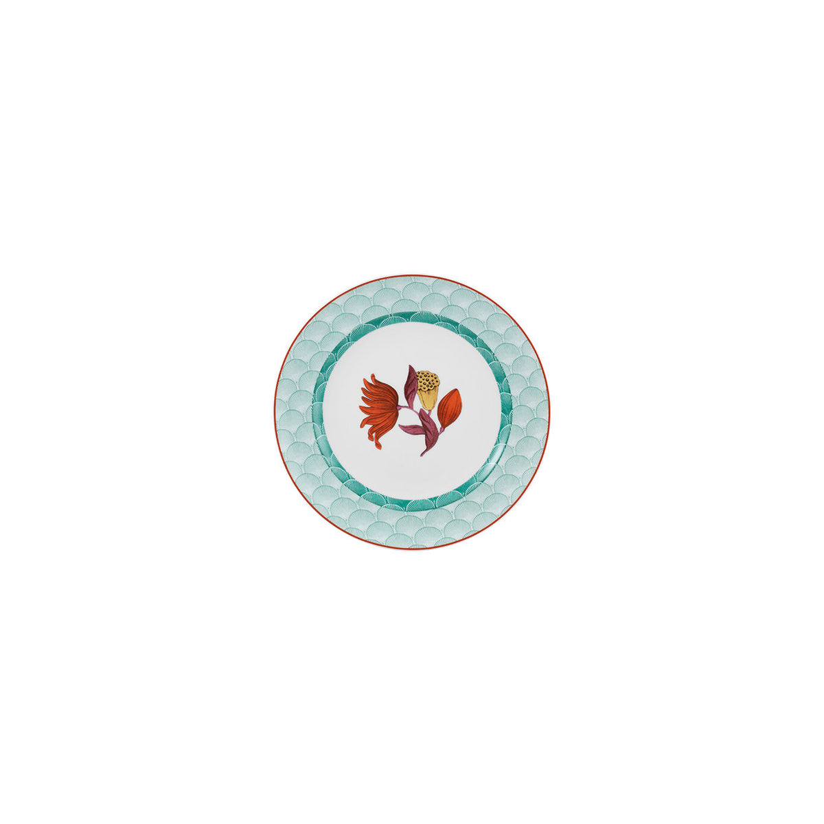 Vista Alegre Lotus Dessert Plate on a white background