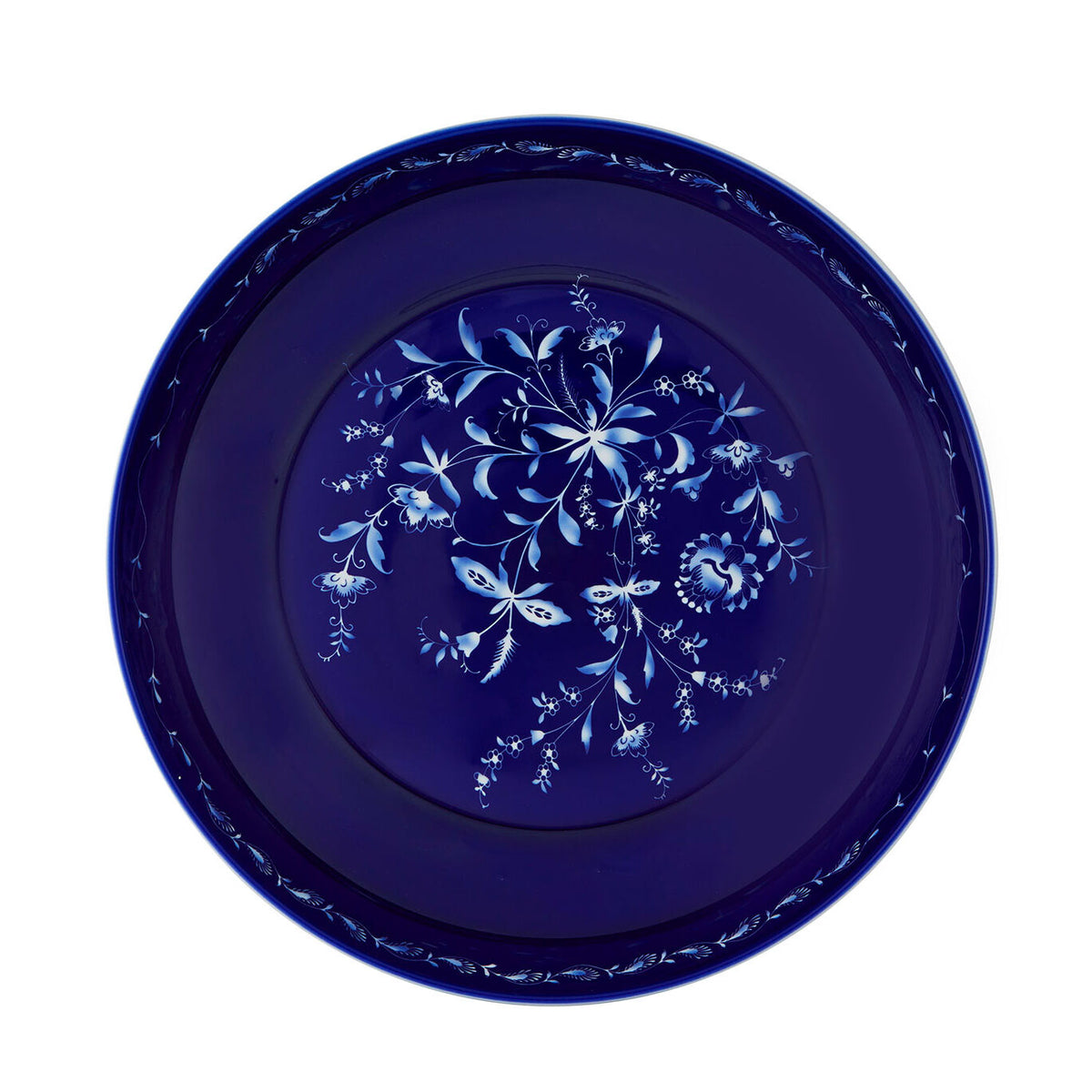 Vista Alegre Midnight Centerpiece on a white background