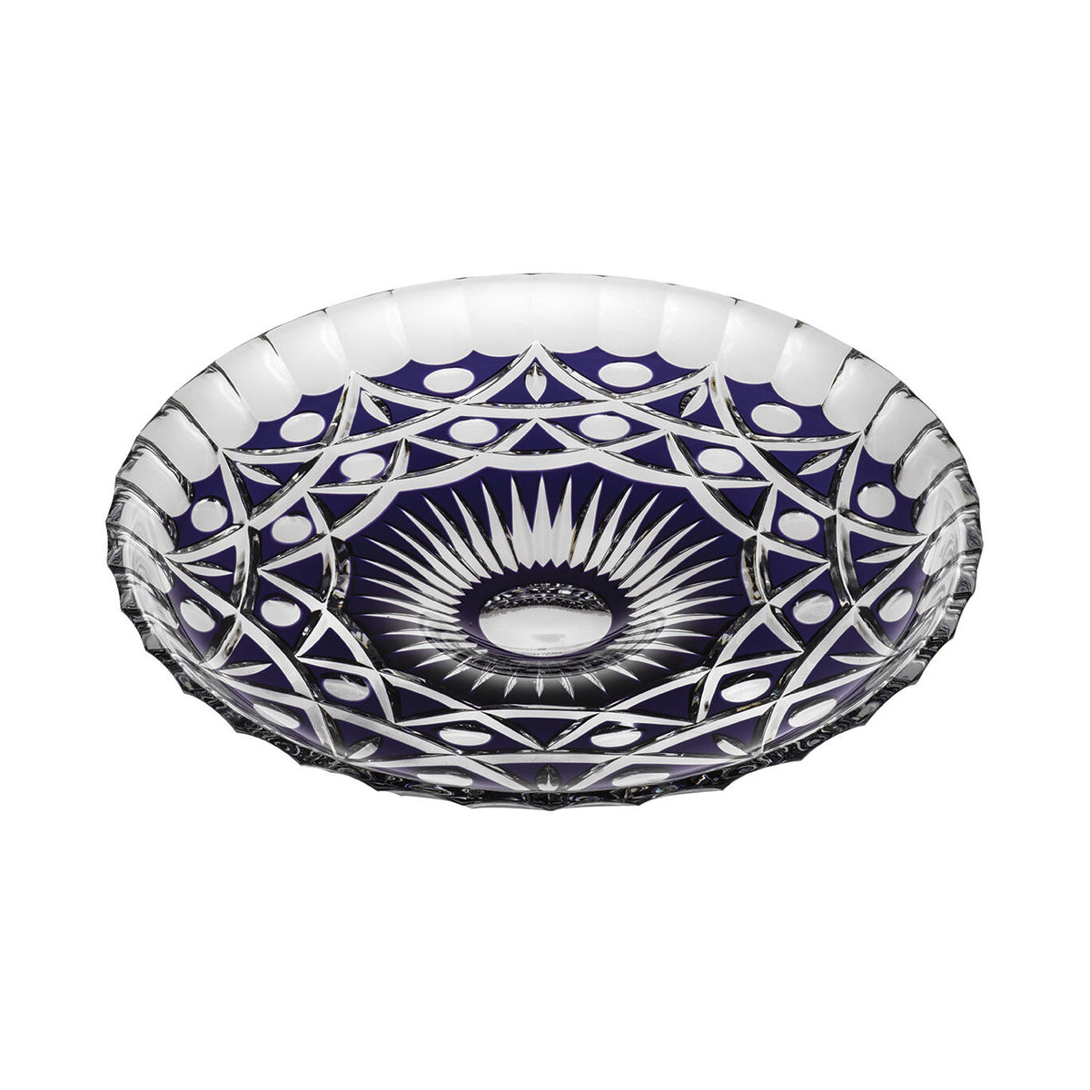 Vista Alegre Monarch Case with Doublé Blue Centerpiece on a white background