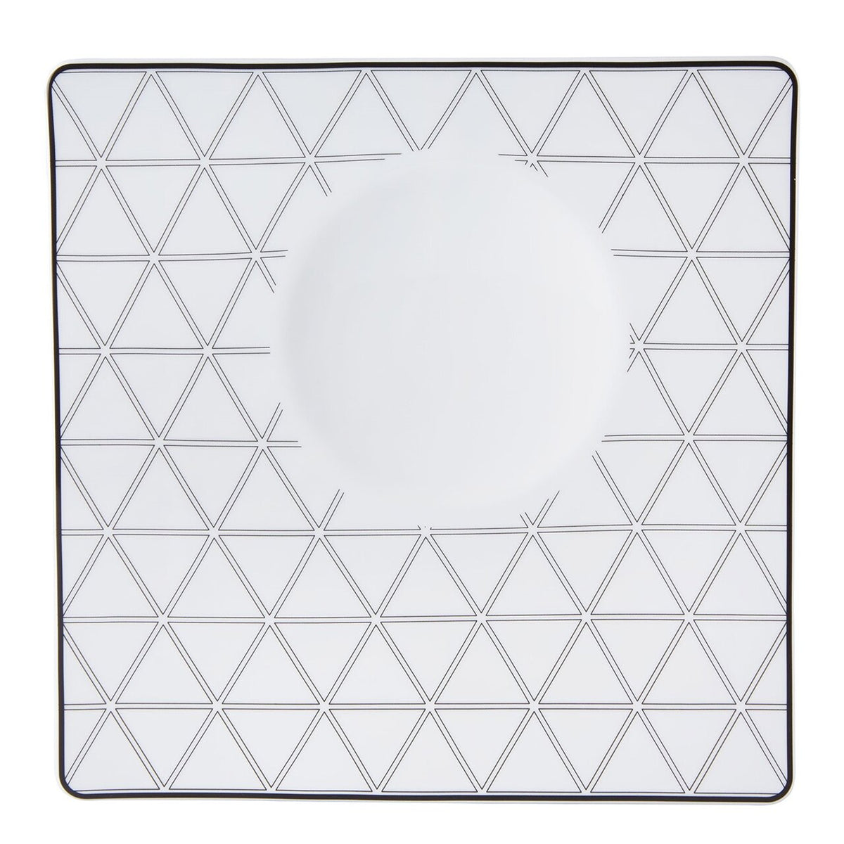 Vista Alegre Orquestra Deep Square Solar Plate on a white background
