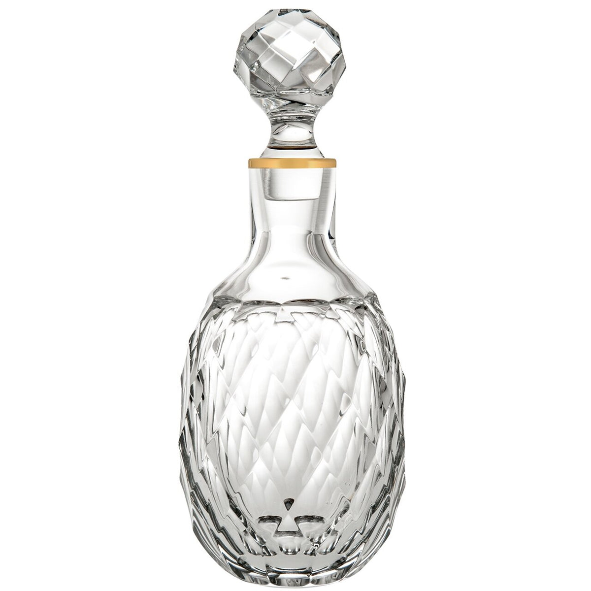 Vista Alegre Palazzo Gold Whisky Decanter on a white background