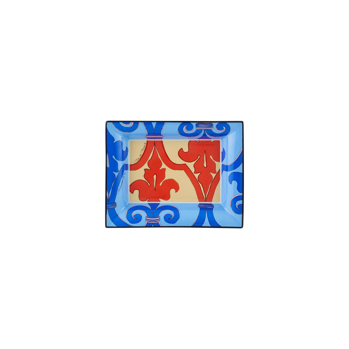 Vista Alegre Palazzo N6 Rectangular Tray on a white background