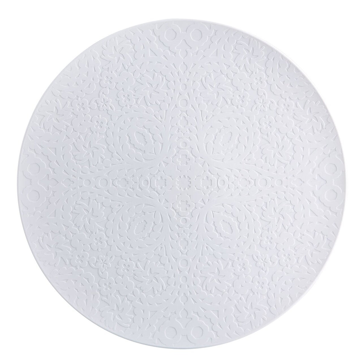 Vista Alegre Paseo Charger Plate Biscuit on a white background