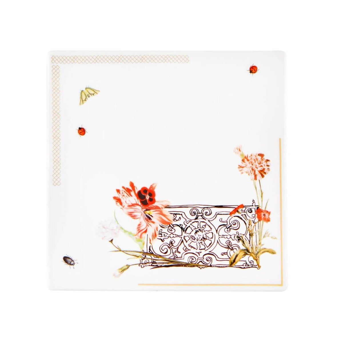 Vista Alegre Petites Histoires Square Tray on a white background