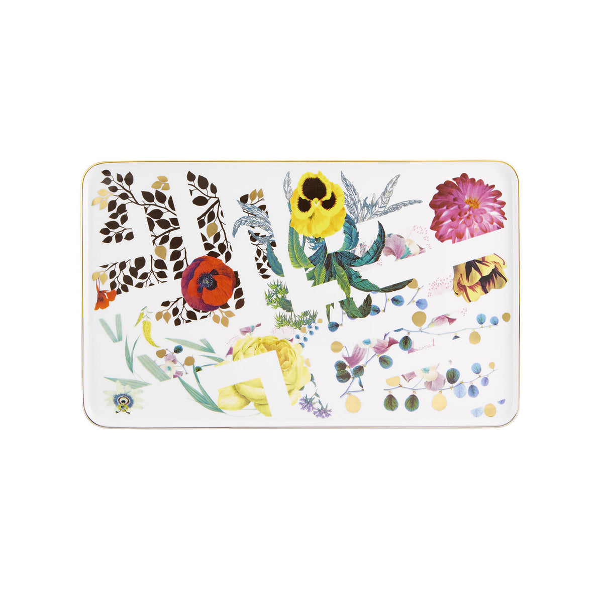 Vista Alegre Primavera Rectangular Platter on a white background