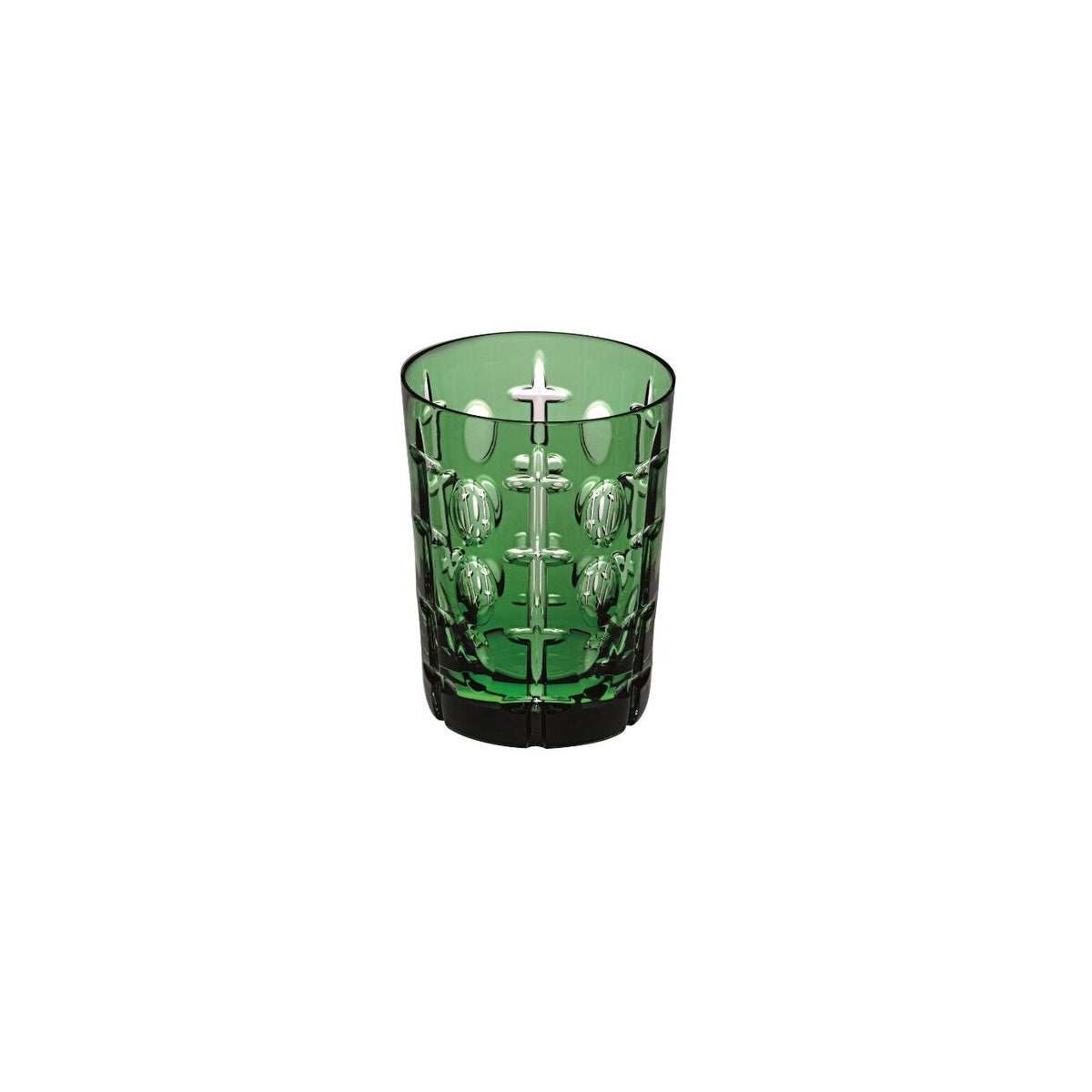 Vista Alegre Rêve de Cristal Tumbler "Vie Parisienne" Emeraude on a white background
