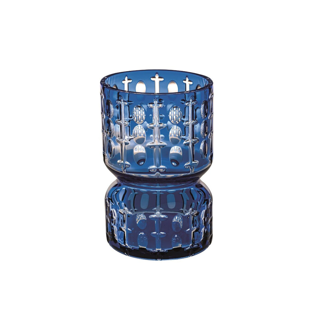 Vista Alegre Rêve de Cristal Vase "Vuelta" Lapis on a white background