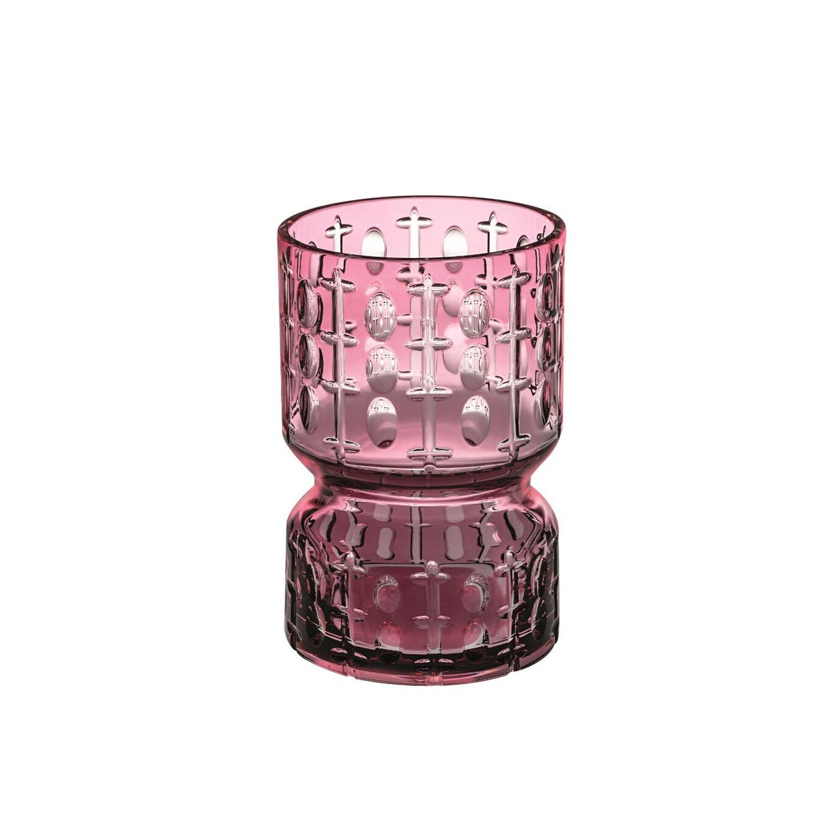 Vista Alegre Rêve de Cristal Vase "Vuelta" Tourmaline on a white background