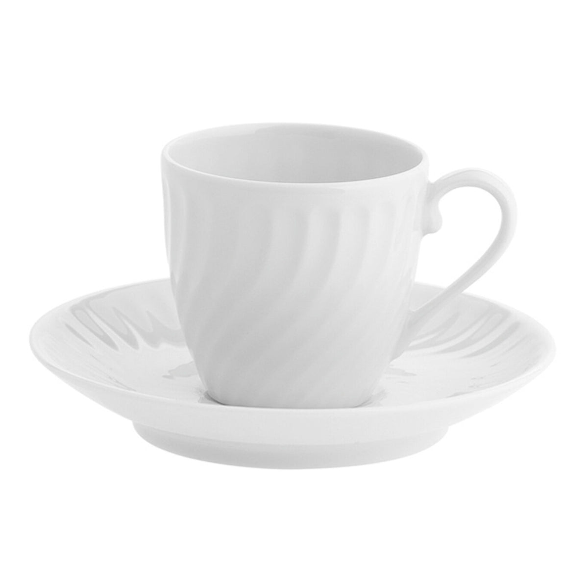 Vista Alegre Sagres Coffee Cup & Saucer on a white background