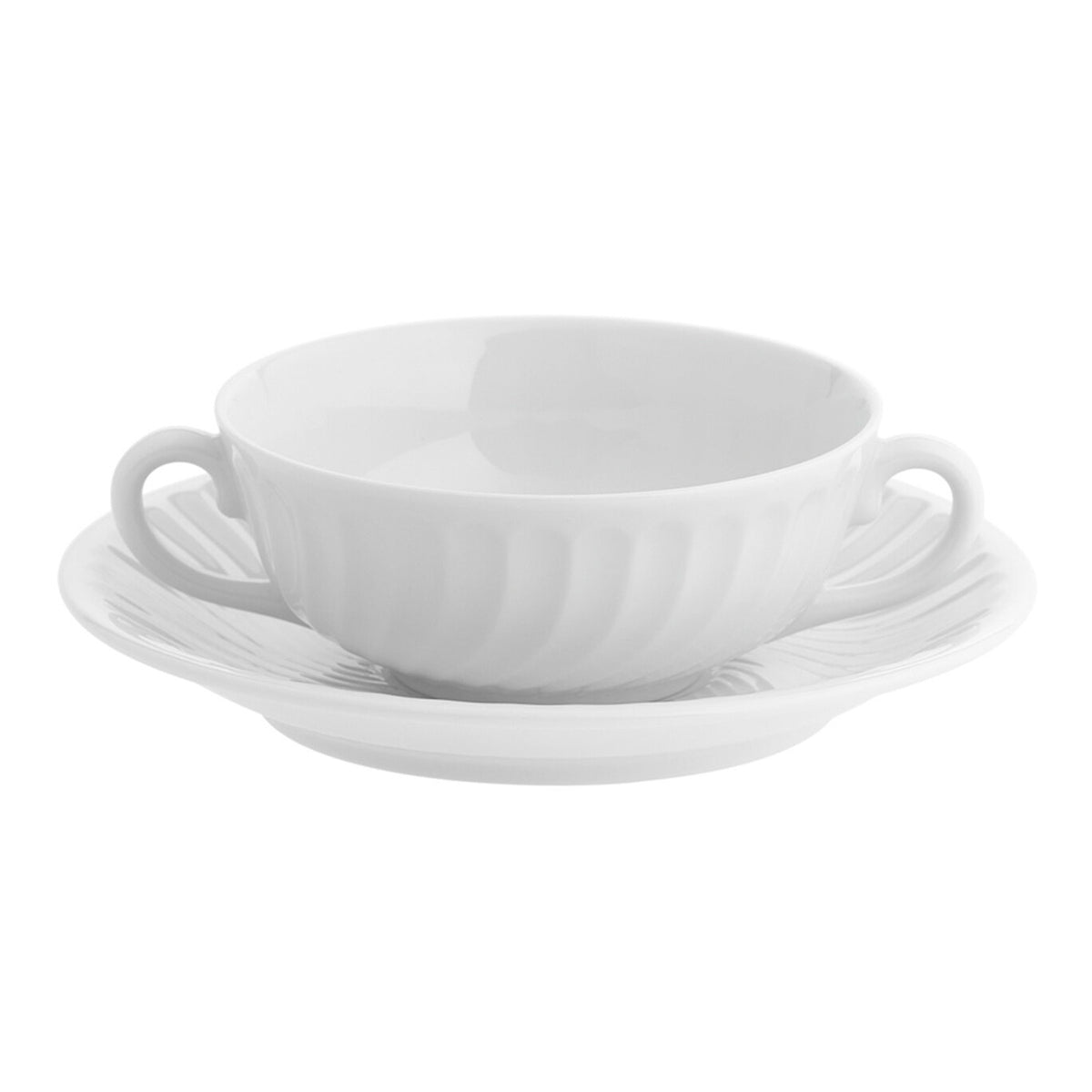 Vista Alegre Sagres Consomme Cup & Saucer on a white background