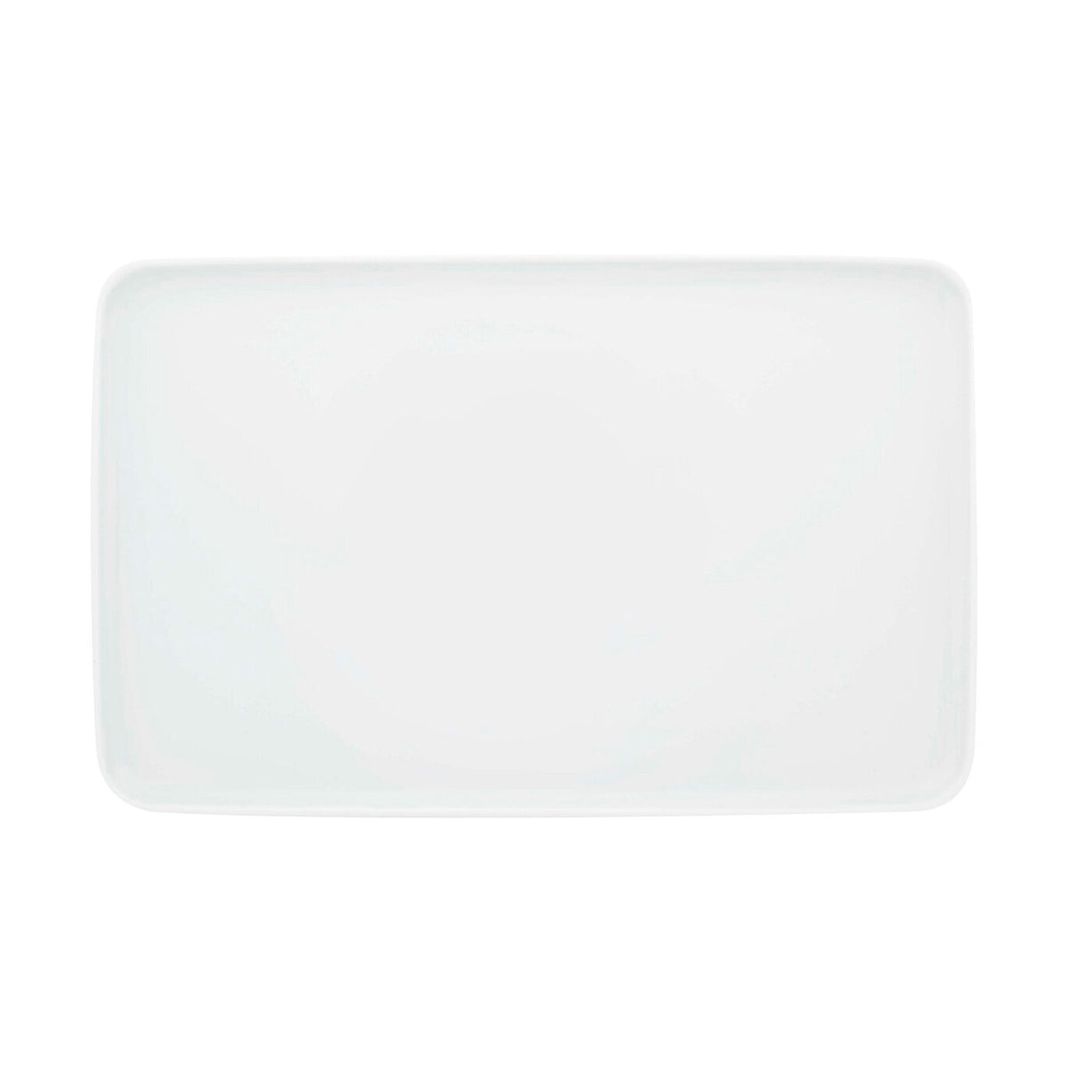 Vista Alegre Silkroad White Large Rectangular Platter on a white background