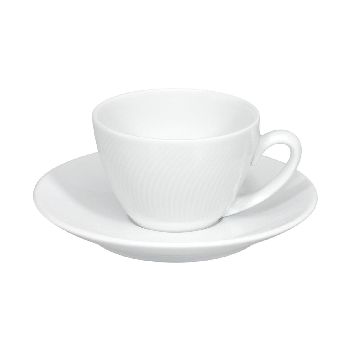 Vista Alegre Spirit White Coffee Cup & Saucer, view 2