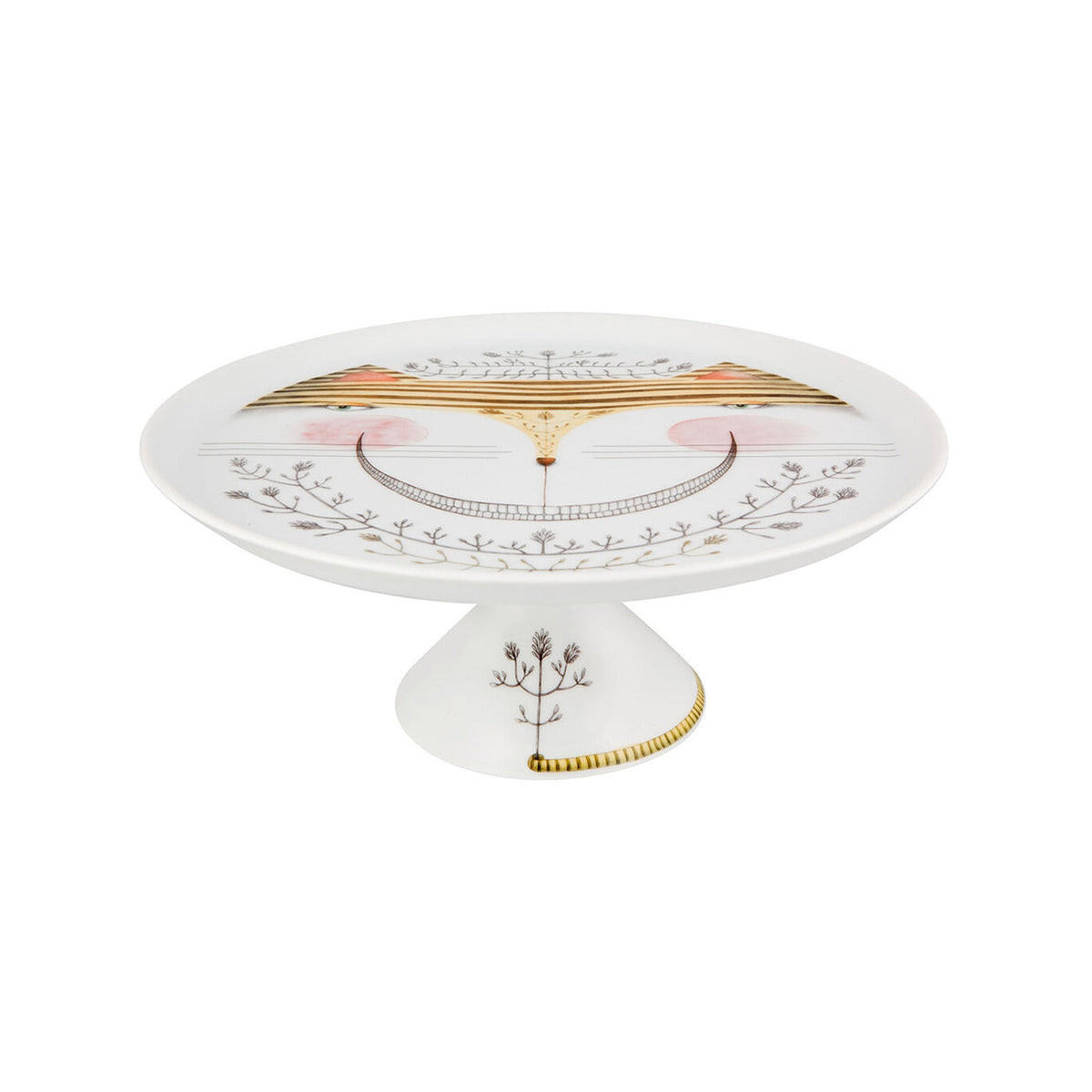 Vista Alegre Tea With Alice Large Footed Cake Plate, view 2