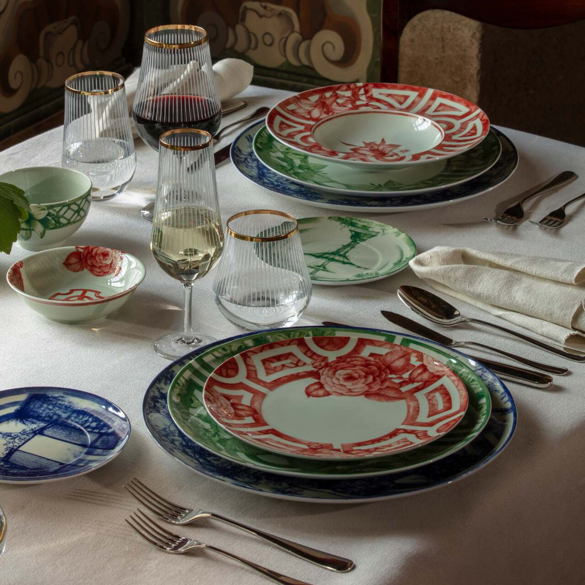 Vista Alegre The Meaning Red Bread & Butter Plate, view 2